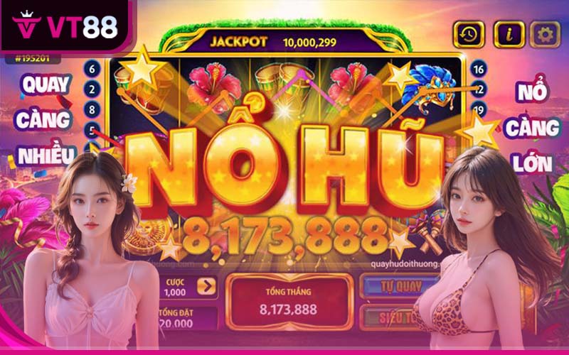 Các hũ tích lũy tại VT88 là cực lớn lên đến tiền tỷ đang chờ đợi người chơi rinh về