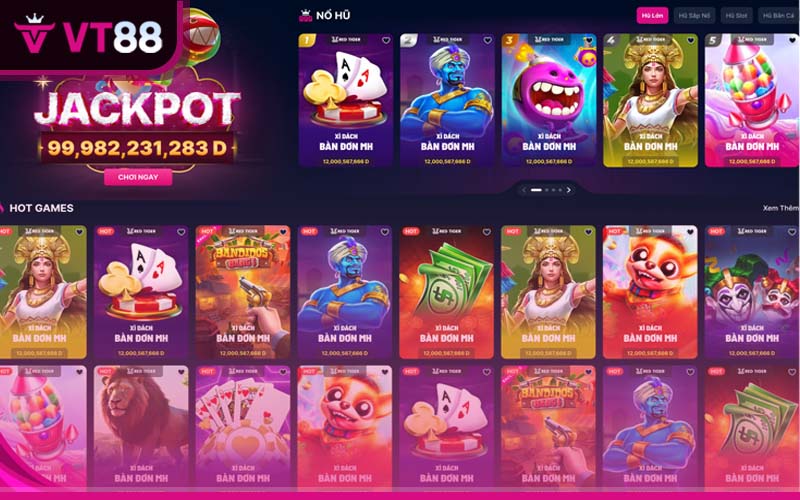 Kho game bài VT88 đa dạng, đầy đủ các chủ để, đảm bào người chơi sẽ vô cùng thích thú