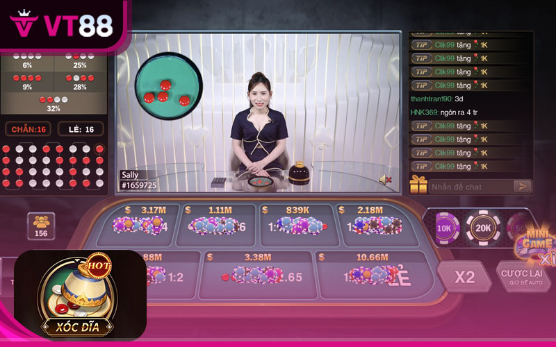 Trải nghiệm chơi casino trực tuyến cùng các dealer xinh đẹp, cuốn hút tại VT88