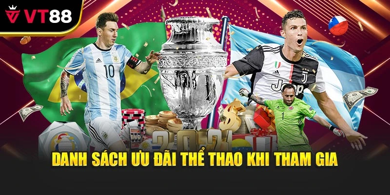 Danh sách ưu đãi thể thao khi tham gia