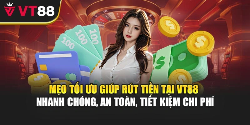 Mẹo tối ưu giúp rút tiền tại VT88 nhanh chóng, an toàn, tiết kiệm chi phí