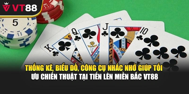 Thống kê, biểu đồ, công cụ nhắc nhở giúp tối ưu chiến thuật tại Tiến Lên Miền Bắc VT88